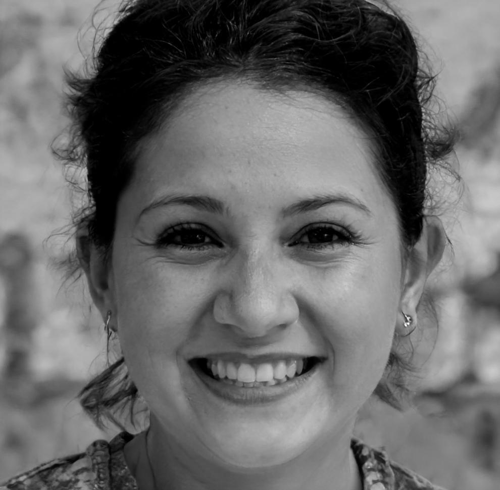 Imelda Viklund reviewing business documents